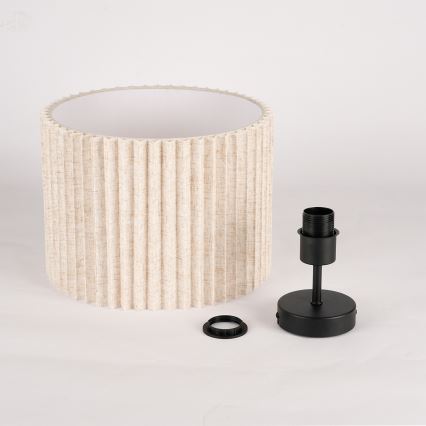 Brilagi - Plafoniera da soffitto NORDIC WAVE 1xE27/15W/230V Ø 32 cm lino/nero