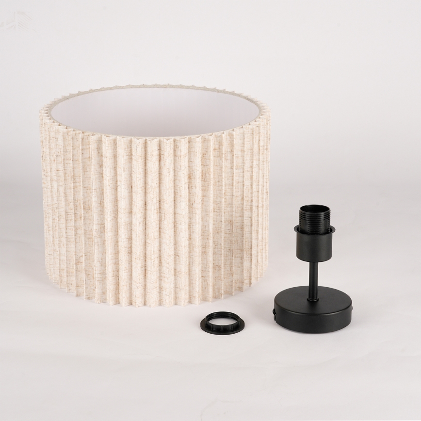 Brilagi - Plafoniera da soffitto NORDIC WAVE 1xE27/15W/230V Ø 32 cm lino/nero