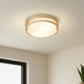 Brilagi - Plafoniera da soffitto ORINO 2xE27/40W/230V Ø 27 cm oro/rovere