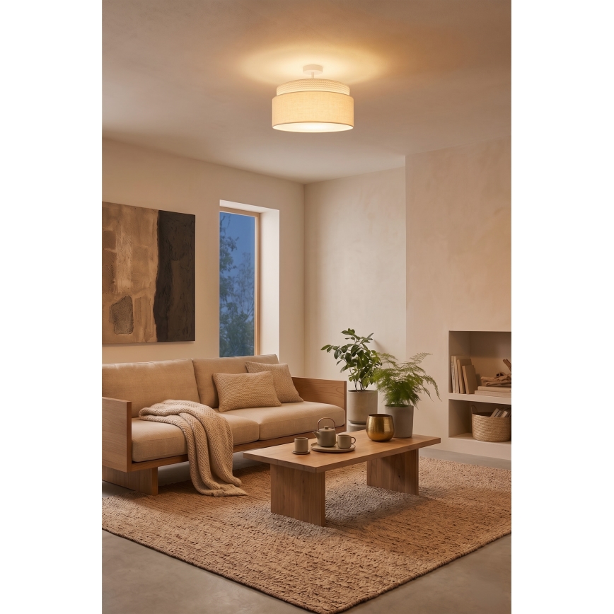 Brilagi - Plafoniera da soffitto PADOVA 1xE27/60W/230V Ø 40 cm, colore crema