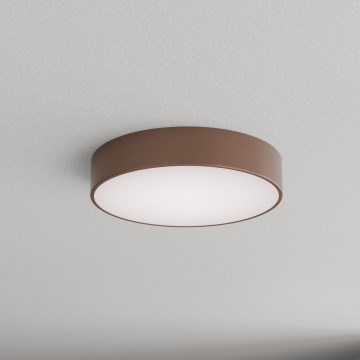 Brilagi - Plafoniera da soffitto per bagno con sensore di movimento e crepuscolare CLARE 3xE27/24W/230V Ø 40 cm marrone IP54