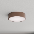 Brilagi - Plafoniera da soffitto per bagno con sensore di movimento e sensore crepuscolare CLARE 2xE27/24W/230V Ø 30 cm marrone IP54
