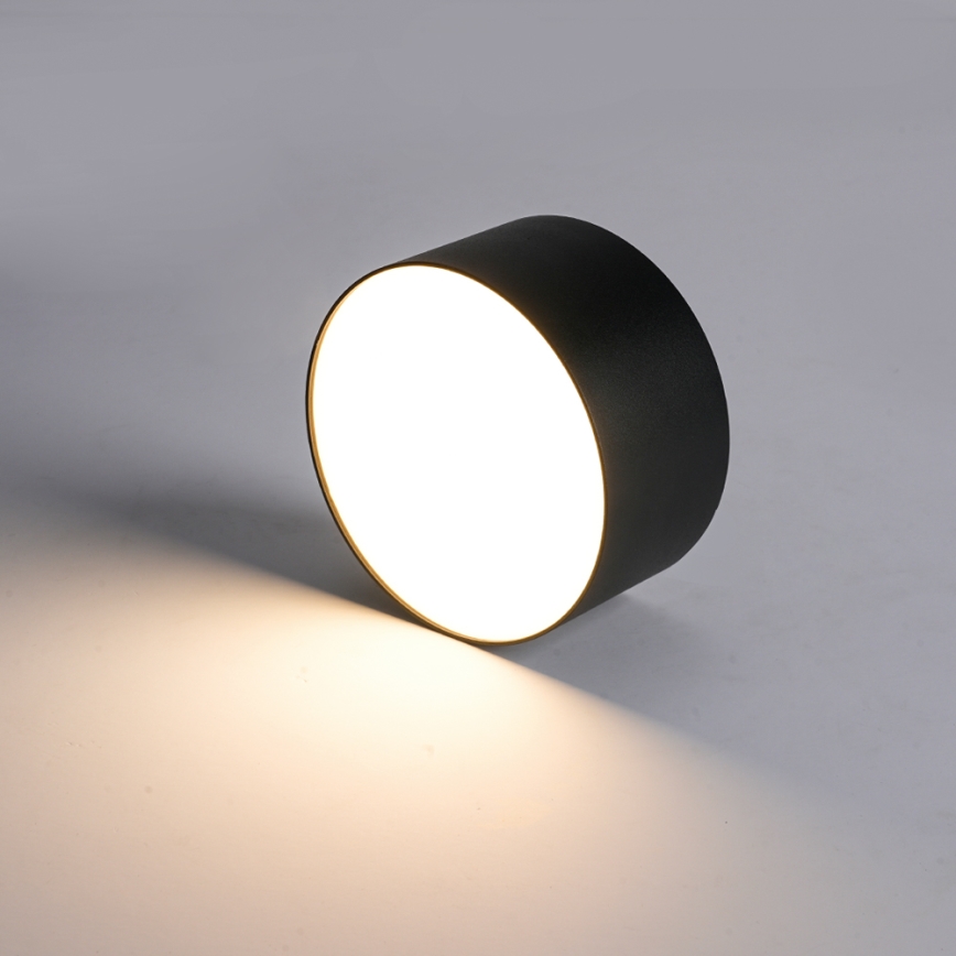 Brilagi - Plafoniera da soffitto per bagno LED FORIS LED/9W/230V Ø 9 cm nera IP44