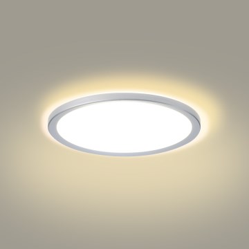 Brilagi - Plafoniera da soffitto per bagno ULTRA SLIM LED/18W/230V Ø 30 cm argento IP54