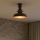 Brilagi - Plafoniera da soffitto PYRONIC 1xE27/40W/230V Ø 32 cm bronzo/patina