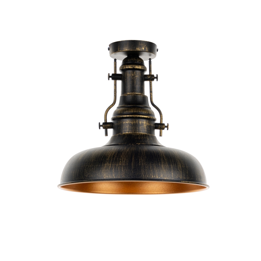 Brilagi - Plafoniera da soffitto PYRONIC 1xE27/40W/230V Ø 32 cm bronzo/patina
