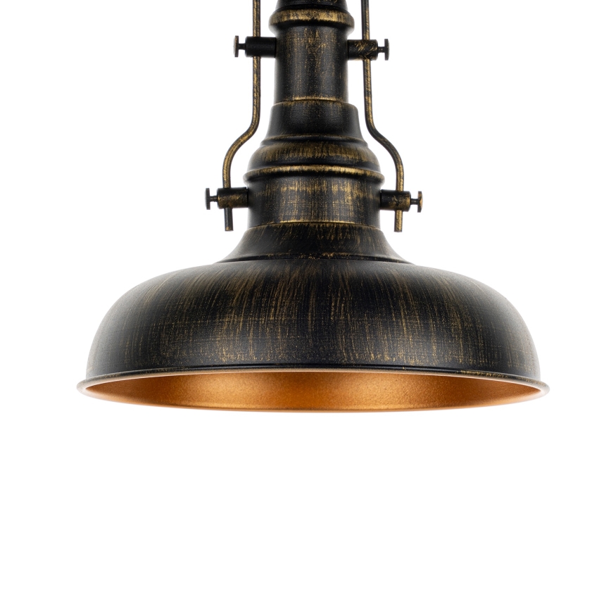 Brilagi - Plafoniera da soffitto PYRONIC 1xE27/40W/230V Ø 32 cm bronzo/patina