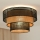 Brilagi - Plafoniera DAKOTA LUNETA 1xE27/15W/230V diametro 45 cm nero/beige