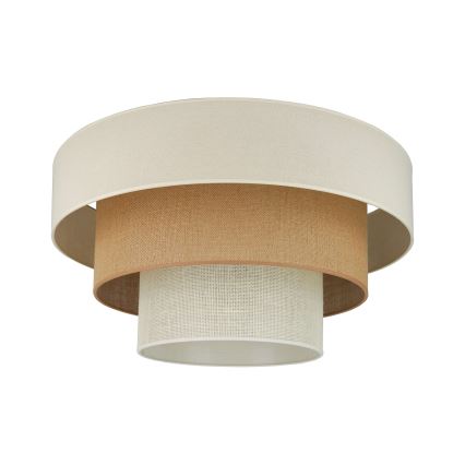 Brilagi-Plafoniera DENVER LUNETA 1xE27/15W/230V diametro 45 beige/marrone/color crema