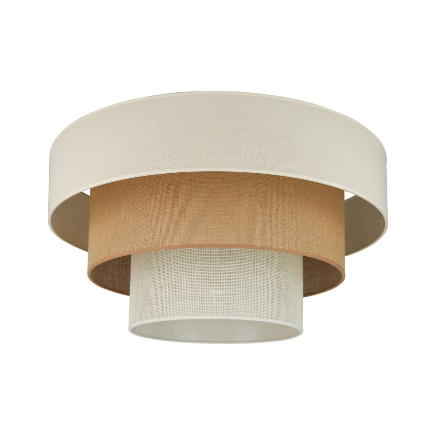 Brilagi-Plafoniera DENVER LUNETA 1xE27/15W/230V diametro 45 beige/marrone/color crema