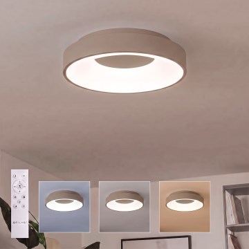 BRILAGI - Plafoniera dimmerabile a LED FALCON II LED/67W/230V 3000-6500K Ø 40 cm beige + telecomando