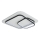 Brilagi - Plafoniera dimmerabile a LED FLARE LED/81W/230V 3000-6000K 50x50 cm bianco/nero + telecomando