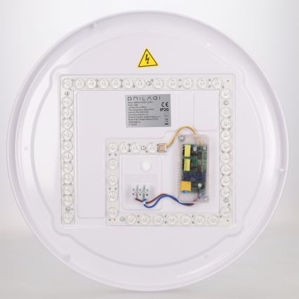 Brilagi - Plafoniera LED dimmerabile FLOCO LED/48W/230V 3000-6500K Ø 40 cm finitura effetto legno/nero + telecomando