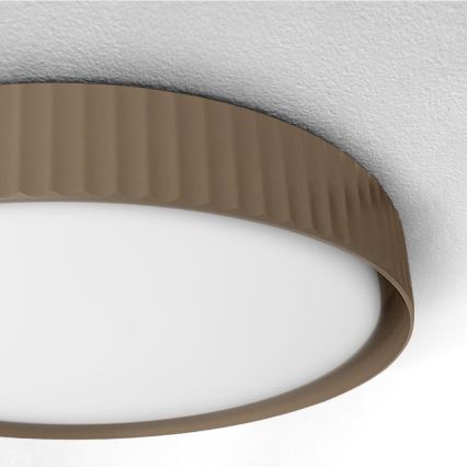Brilagi - Plafoniera LED dimmerabile LUCIA LED/48W/230V 3000-6500K Ø 41 cm marrone + telecomando