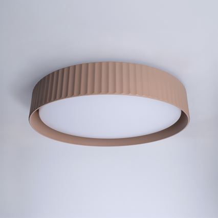 Brilagi - Plafoniera LED dimmerabile LUCIA LED/48W/230V 3000-6500K Ø 41 cm marrone + telecomando