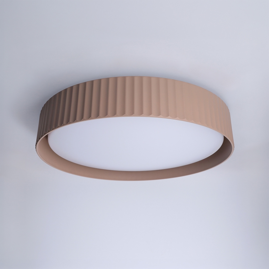 Brilagi - Plafoniera LED dimmerabile LUCIA LED/48W/230V 3000-6500K Ø 41 cm marrone + telecomando