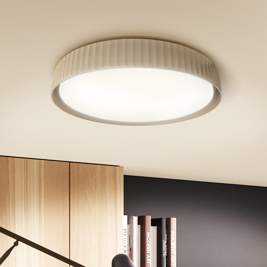 Brilagi - Plafoniera LED dimmerabile LUCIA LED/60W/230V 3000-6500K Ø 59 cm beige + telecomando