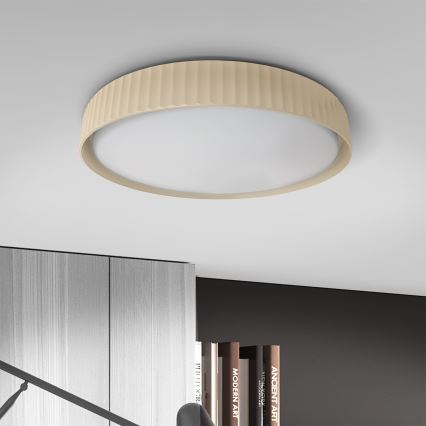 Brilagi - Plafoniera LED dimmerabile LUCIA LED/60W/230V 3000-6500K Ø 59 cm beige + telecomando