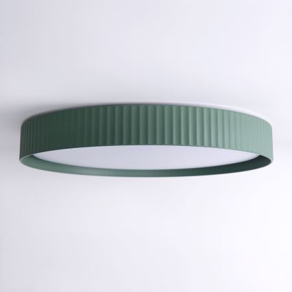 Brilagi - Plafoniera LED dimmerabile LUCIA LED/60W/230V 3000-6500K Ø 59 cm verde + telecomando
