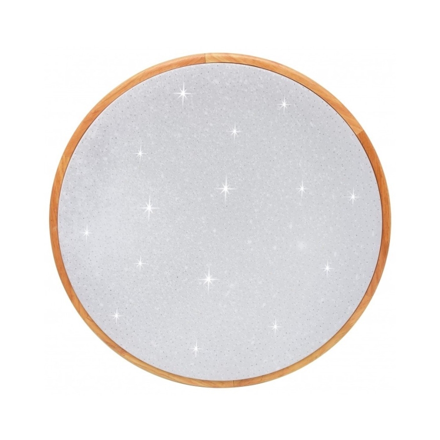 Brilagi - Plafoniera LED dimmerabile PINE LED/24W/230V in legno Ø 42 cm 3000-6500K + telecomando