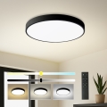 Brilagi - Plafoniera dimmerabile a LED POOL SMART LED/48W/230V 40 cm 3000-6000K Wi-Fi Tuya + telecomando nera