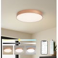 Brilagi - Plafoniera dimmerabile a LED POOL SMART LED/60W/230V 3000-6000K Ø 50 cm Wi-Fi Tuya bronzo + telecomando