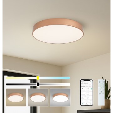 Brilagi - Plafoniera dimmerabile a LED POOL SMART LED/60W/230V 3000-6000K Ø 50 cm Wi-Fi Tuya bronzo + telecomando