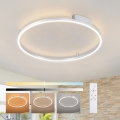 Brilagi - Plafoniera dimmerabile a LED PORTOFINO LED/60W/230V 3000-6000K Ø 80 cm argento + telecomando