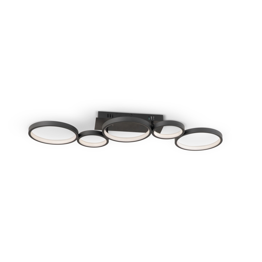 Brilagi - Plafoniera LED dimmerabile RINGO LED/34W/230V 3000-6000K 28x84 cm nera + telecomando
