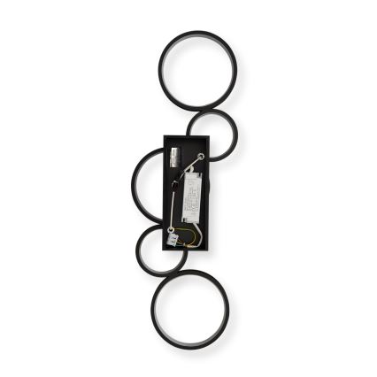 Brilagi - Plafoniera LED dimmerabile RINGO LED/34W/230V 3000-6000K 28x84 cm nera + telecomando