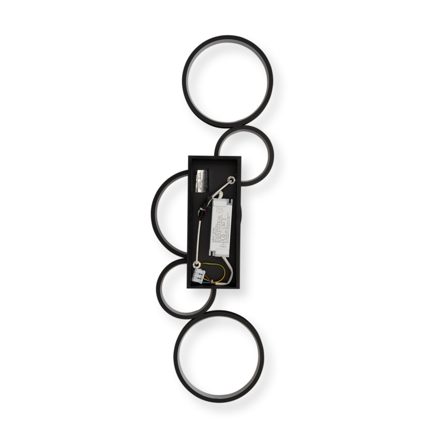Brilagi - Plafoniera LED dimmerabile RINGO LED/34W/230V 3000-6000K 28x84 cm nera + telecomando