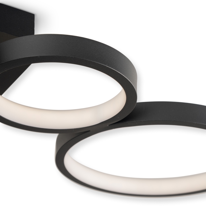 Brilagi - Plafoniera LED dimmerabile RINGO LED/34W/230V 3000-6000K 28x84 cm nera + telecomando