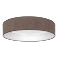 Brilagi - Plafoniera dimmerabile a LED VELVET SMARTIX LED/24W/230V 3000-6000K Ø 45 cm marrone Wi-Fi Tuya Beacon + telecomando