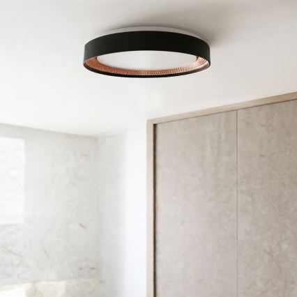 Brilagi - Plafoniera LED dimmerabile WALDO LED/48W/230V 3000-6500K Ø 40 cm nero/oro + telecomando