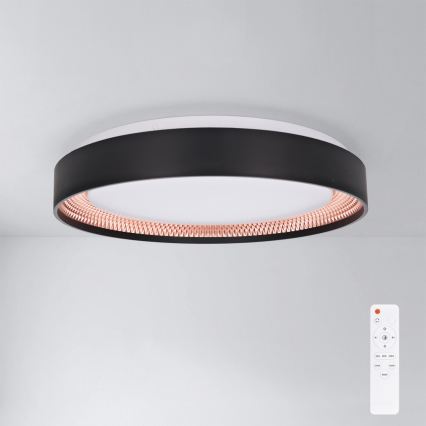 Brilagi - Plafoniera LED dimmerabile WALDO LED/48W/230V 3000-6500K Ø 40 cm nero/oro + telecomando