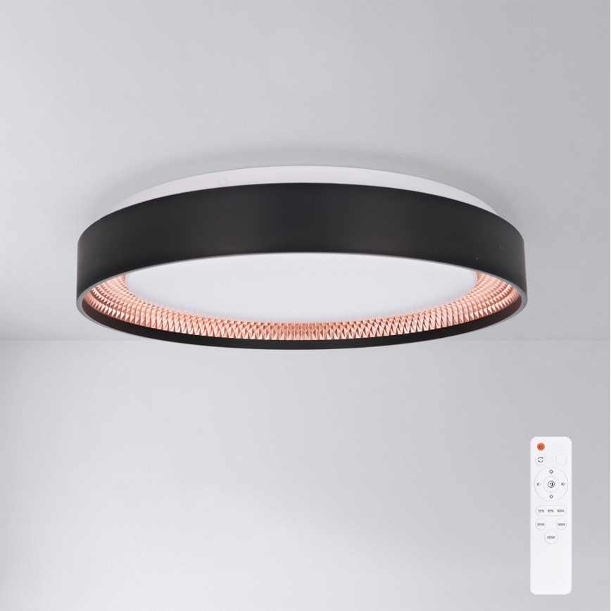 Brilagi - Plafoniera LED dimmerabile WALDO LED/48W/230V 3000-6500K Ø 40 cm nero/oro + telecomando