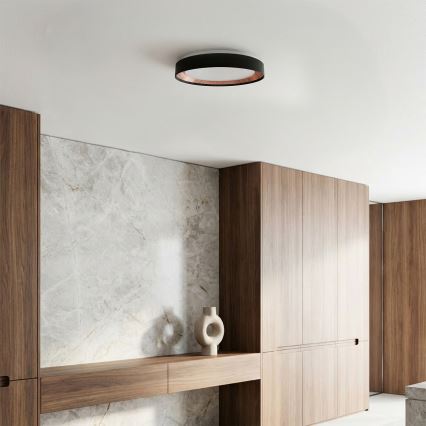 Brilagi - Plafoniera LED dimmerabile WALDO LED/48W/230V 3000-6500K Ø 40 cm nero/oro + telecomando