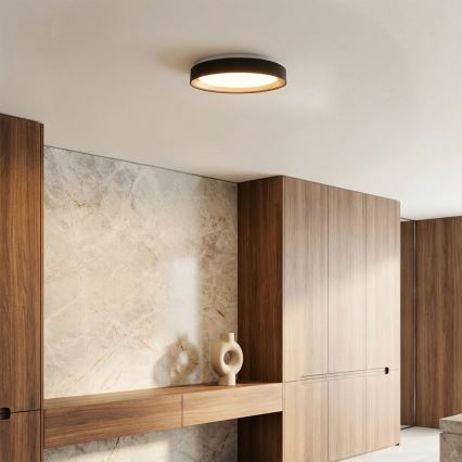 Brilagi - Plafoniera LED dimmerabile WALDO LED/48W/230V 3000-6500K Ø 40 cm nero/oro + telecomando