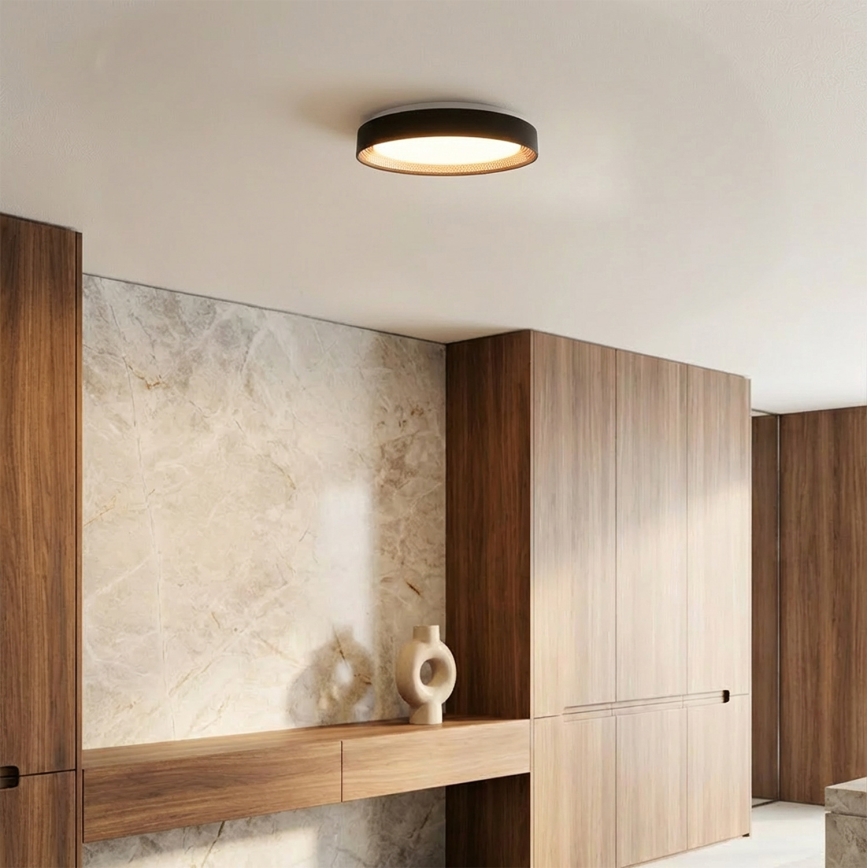 Brilagi - Plafoniera LED dimmerabile WALDO LED/48W/230V 3000-6500K Ø 40 cm nero/oro + telecomando