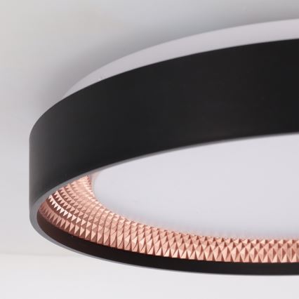 Brilagi - Plafoniera LED dimmerabile WALDO LED/48W/230V 3000-6500K Ø 40 cm nero/oro + telecomando