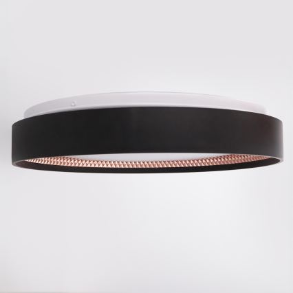 Brilagi - Plafoniera LED dimmerabile WALDO LED/48W/230V 3000-6500K Ø 40 cm nero/oro + telecomando