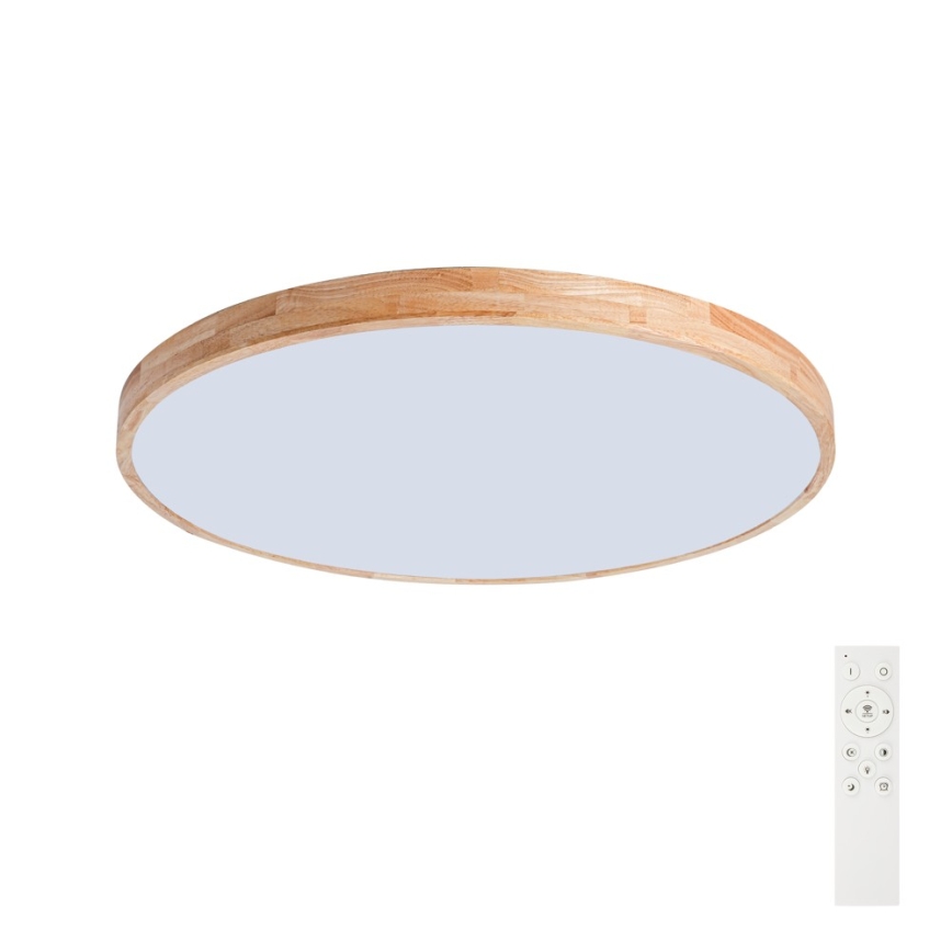 Brilagi - Plafoniera LED dimmerabile WOODLINE LED/100W/230V 3000-6000K in rovere, Ø 80 cm + telecomando