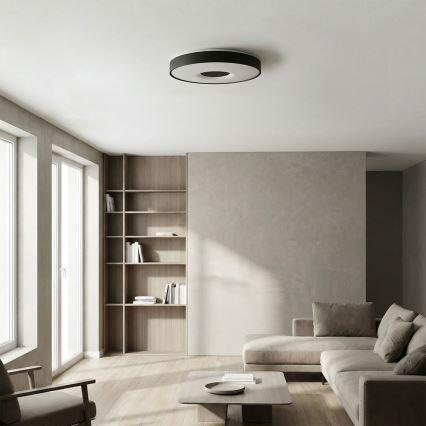 Brilagi - Plafoniera LED dimmerabile JAMIS LED/48W/230V 3000-6500K Ø 39 cm nero + telecomando