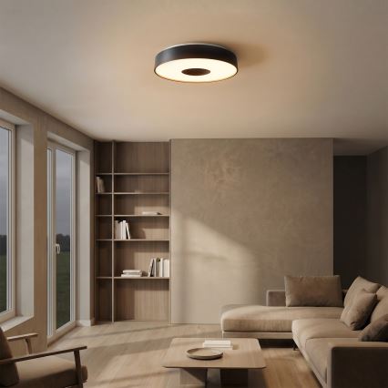 Brilagi - Plafoniera LED dimmerabile JAMIS LED/48W/230V 3000-6500K Ø 39 cm nero + telecomando