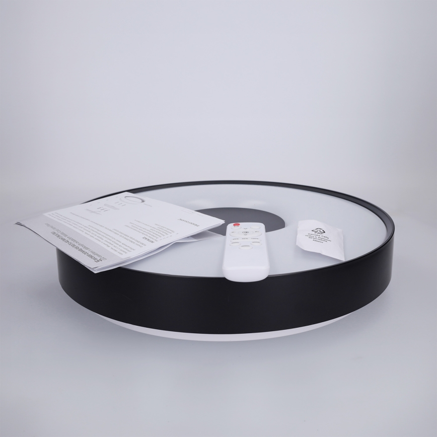 Brilagi - Plafoniera LED dimmerabile JAMIS LED/48W/230V 3000-6500K Ø 39 cm nero + telecomando