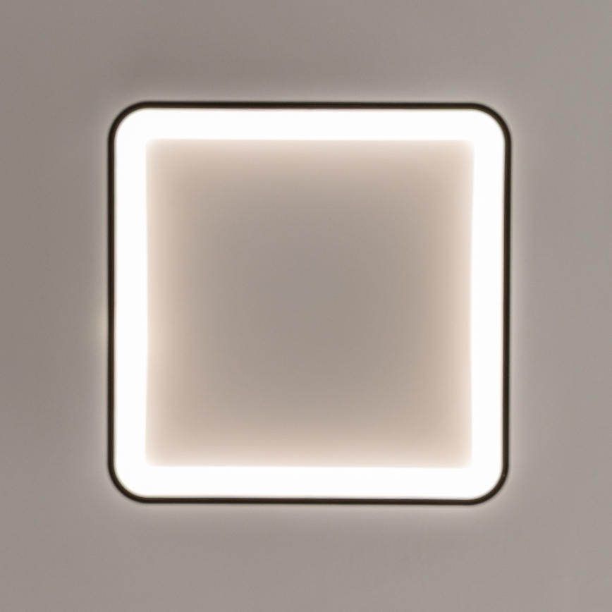 Brilagi - Plafoniera LED dimmerabile FALCON SLIM LED/50W/230V 3000-6500K 50x50 cm nera + telecomando