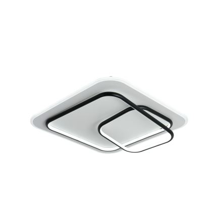 Brilagi - Plafoniera dimmerabile a LED FLARE LED/81W/230V 3000-6000K 50x50 cm bianco/nero + telecomando