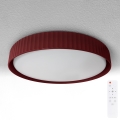Brilagi - Plafoniera dimmerabile LED LUCIA LED/60W/230V 3000-6500K Ø 59 cm rossa + telecomando