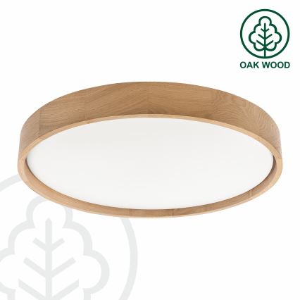 Brilagi - Plafoniera dimmerabile a LED MANAROLA SMART LED/36W/230V 3000-6000K Wi-Fi Tuya Beacon Ø 51 cm rovere + telecomando