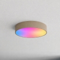 Brilagi - Plafoniera dimmerabile LED RGBW CLARE 3xE27/9W/230V 2700-6500K Ø 40 cm Wi-Fi beige